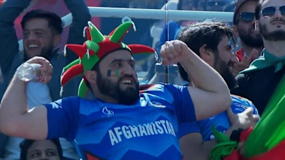 CWC19: IND v AFG - Gulbadin fan flex
