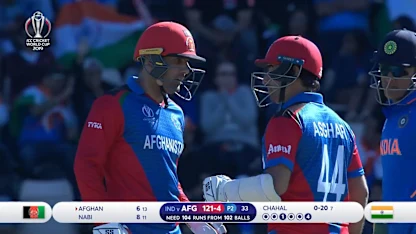 CWC19: IND v AFG - Mohammad Nabi batting highlights