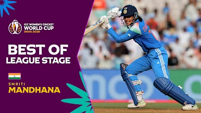 Smriti Mandhana shines for India | Best of league stage | CWC25