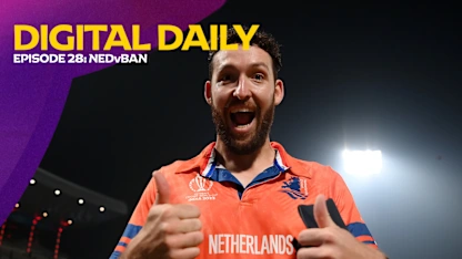 Logo of Netherlands dominate Bangladesh for second win | Digital Daily: Episode 28 | CWC23