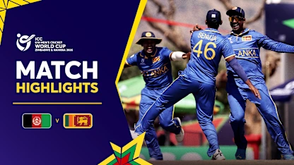 Resilient Sri Lanka end Afghanistan's unbeaten run | Match Highlights | U19 CWC 2026