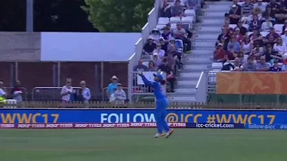 Logo of WICKET: Sarah Taylor is dismissed by Shikha Pandey for 22
