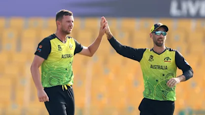 Logo of Josh Hazlewood runs through West Indies with four-for