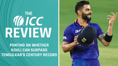 Logo of Ricky Ponting on whether Virat Kohli can catch Sachin Tendulkar | The ICC Review