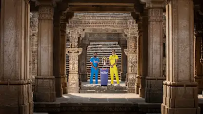 ICC Men's Cricket World Cup 2023 pre final captains shoot at Adalaj Stepwell