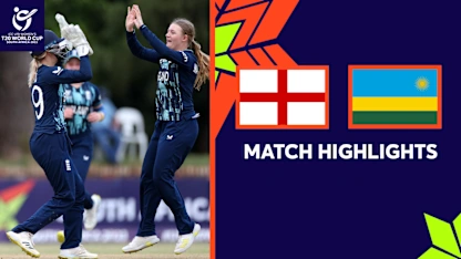 Logo of England deliver commanding display against Rwanda | U19 Women's T20WC