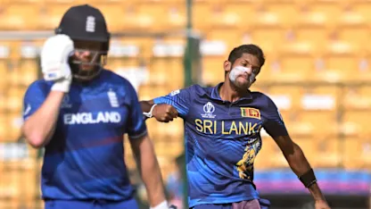 Logo of Sri Lanka fast bowlers take command in the middle overs | CWC23