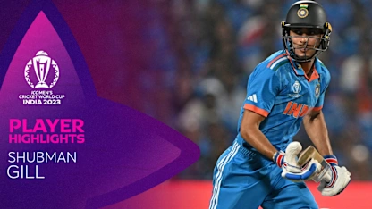 Logo of Shubman Gill finds touch with fine fifty for India | CWC23