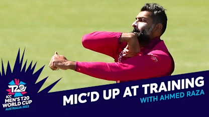 Logo of Mic'd up with Ahmed Raza | ICC Men's T20WC 2022