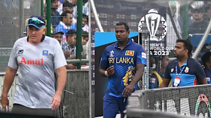 Logo of Mathews, Shakib react to controversial ‘timed out’ dismissal