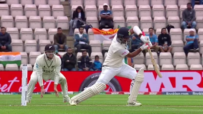 Pujara drives sweetly to get his second boundary | WTC21 Final | Ind v NZ