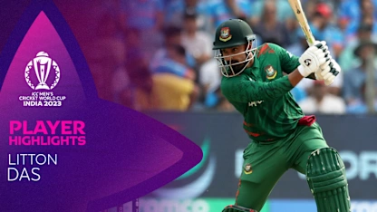 Logo of Litton Das' composed fifty lifts Bangladesh to strong total | CWC23