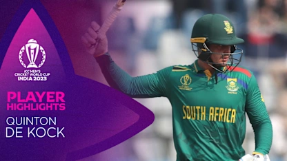 Logo of De Kock continues splendid run with another ton | CWC23