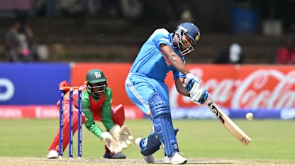 Khilan's powerful hit to the fence | U19 CWC 2026