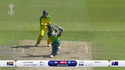 CWC19: AUS v SA - South Africa innings highlights 