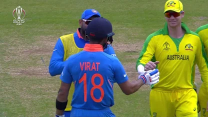 Logo of CWC19: IND v AUS - Kohli asks India supporters to applaud Smith