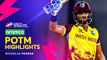 Logo of Pooran's fiery batting unleashes mayhem in St Lucia | POTM Highlights | T20WC 2024






