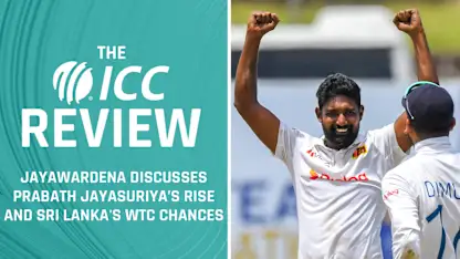 Logo of Mahela Jayawardena discusses Prabath Jayasuriya and Sri Lanka's WTC chances | The ICC Review