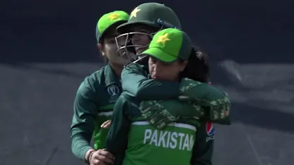 WICKET: Wolvaardt falls to a sharp diving catch