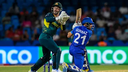 Logo of Gurbaz takes on Australia pacers in the Powerplay | T20WC 2024