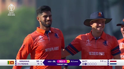 Logo of Kusal Mendis - Wicket - Netherlands vs Sri Lanka