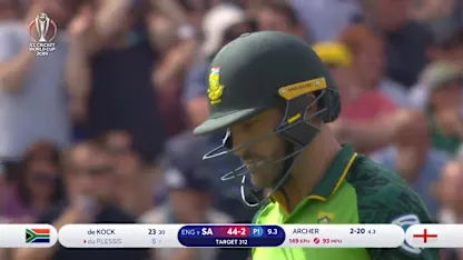 CWC19: Eng v SA – Proteas skipper falls as Archer has his second scalp