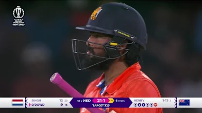 Logo of Vikram Singh - Wicket - New Zealand vs Netherlands