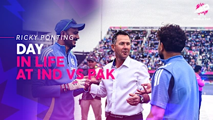 A day in Ricky Ponting's life at India v Pakistan | T20WC 2024