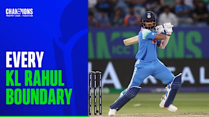 Every KL Rahul Boundary | Champions Trophy 2025