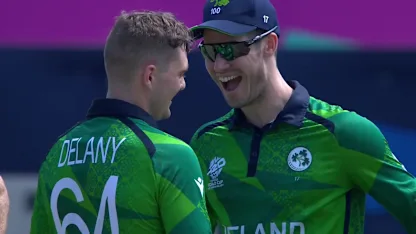 Logo of Delany grabs sublime return catch | CAN v IRE | T20WC 2024