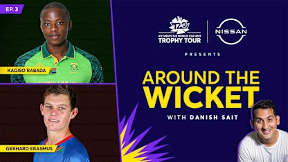 Logo of Around The Wicket with Danish Sait | Episode 3 ft. Gerhard Erasmus and Kagiso Rabada