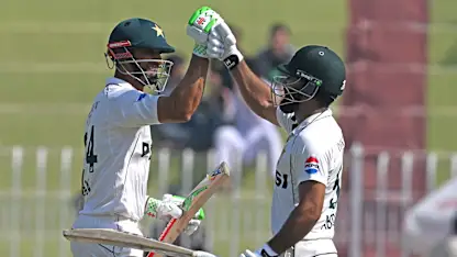 Logo of Masood elated with first series win as Pakistan captain after six consecutive defeats