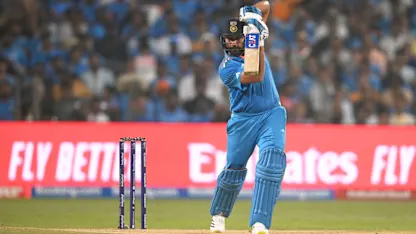 Logo of India openers make fast start in pursuit of Bangladesh total | CWC23