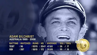 Logo of ICC Hall of Fame: Adam Gilchrist | 'He changed the face of cricket'