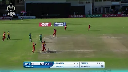 Murtagh is the last man to fall to hand Zimbabwe a 107 run win!