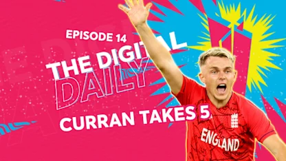 Logo of England quick Sam Curran takes five-for against Afghanistan | Digital Daily: Episode 14 | T20WC 2022