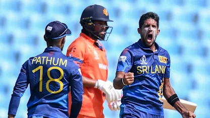 Logo of Early pressure pays off for Sri Lanka | CWC23