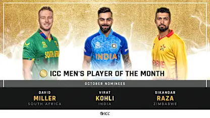 Logo of ICC Men's Player of the Month nominees for October 2022 announced