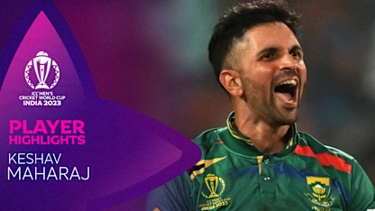 Logo of Keshav Maharaj shines with a four-wicket haul | CWC23