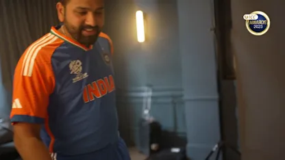 Logo of Rohit Sharma pulls Kuldeep Yadav's leg while bestowing a special honour
