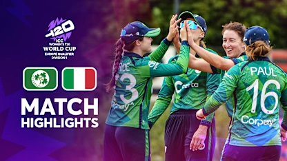 Ireland v Italy | Match Highlights | Europe Qualifier Div 1 | ICC Women's T20 World Cup