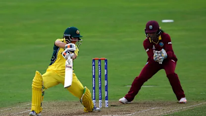 Nicole Bolton of Australia hits out during The ICC Womens World Cup 2017 match between Australia and The West Indies