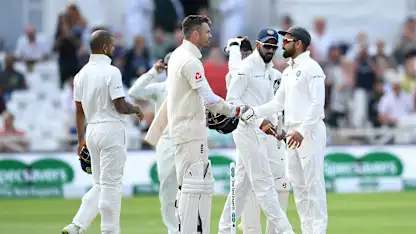 Logo of India defeated hosts England by 203 runs in the third Test at Trent Bridge