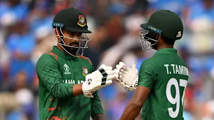 Logo of Bangladesh and Sri Lanka eye return to top form | Match 38 Preview | CWC23