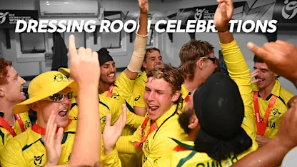 Logo of Callum Vidler takes the mic in Australia dressing room | U19 CWC 2024