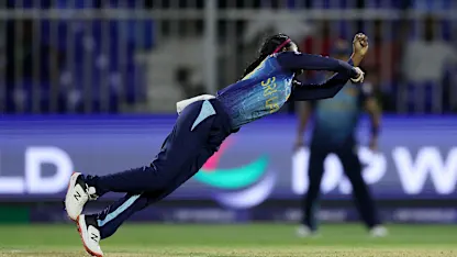 Logo of Brilliant catch sends back Omaima | WT20WC 2024
