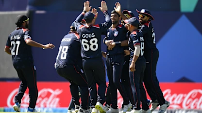 Logo of Steven Taylor pulls off a beauty | USA v PAK | T20WC 2024