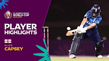 Alice Capsey powers to match-winning 88* | Player Highlights | CWC25