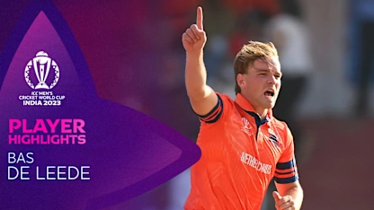 Logo of Bas de Leede stars in all-round showing for Netherlands | CWC23