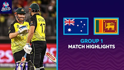Logo of Marcus Stoinis powers Australia to big win over Sri Lanka | Match Highlights | T20WC 2022